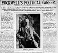 Rockwell’s Political Career